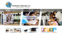 Desktop Screenshot of alborada.org.mx